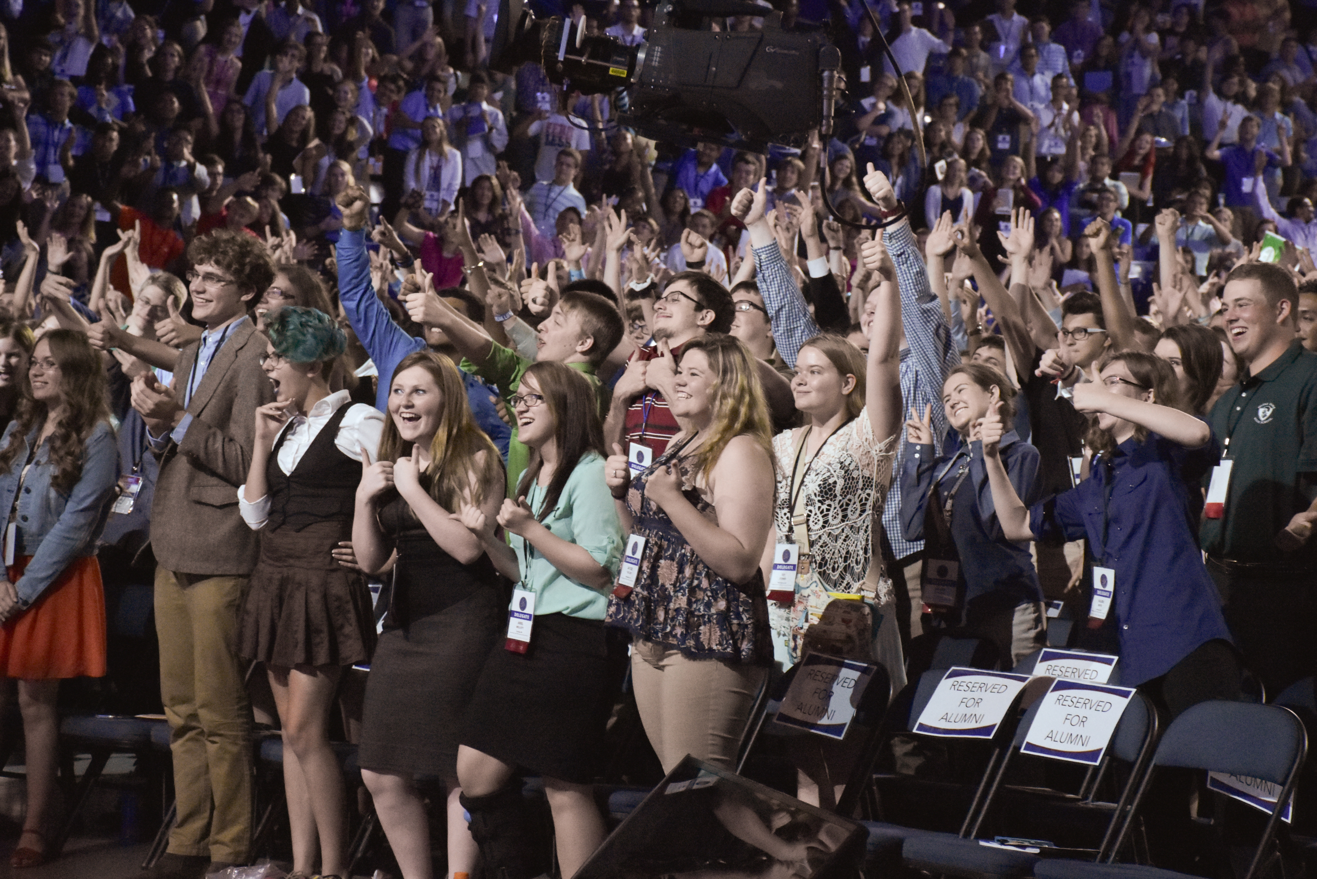 Delegate and Alumni crowd at the Congress